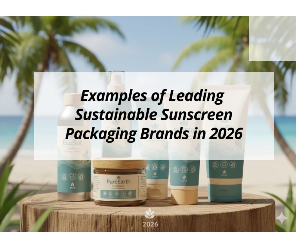 ![Leading sustainable sunscreen packaging brands examples in 2026](https://jccosmopack.com/wp-content/uploads/2026/05/Examples-of-Leading-Sustainable-Sunscreen-Packaging-Brands-in-2026.jpg "Sustainable Sunscreen Packaging")
