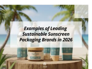 ![Leading sustainable sunscreen packaging brands examples in 2026](https://jccosmopack.com/wp-content/uploads/2026/05/Examples-of-Leading-Sustainable-Sunscreen-Packaging-Brands-in-2026.jpg "Sustainable Sunscreen Packaging")