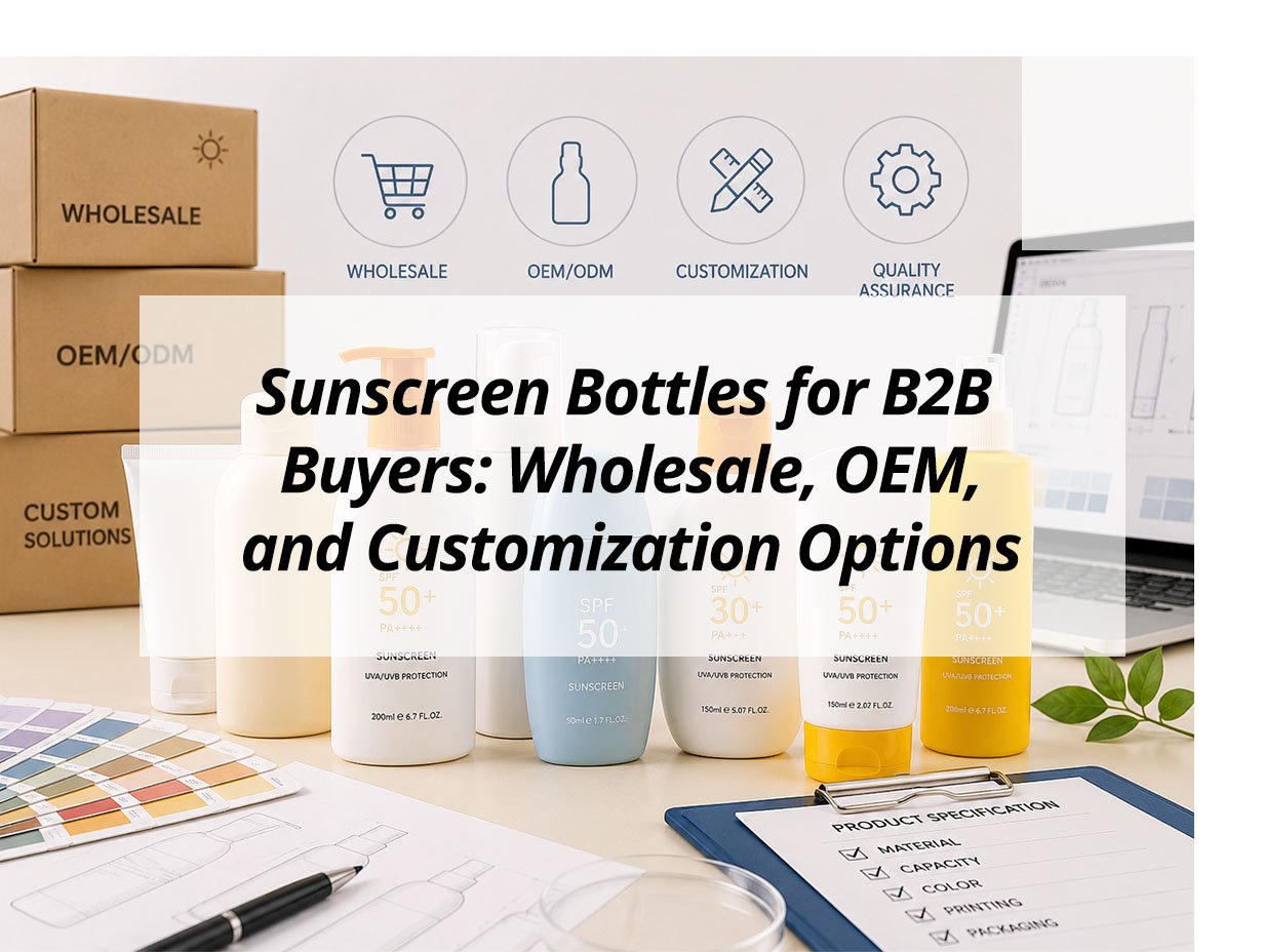 Sunscreen Bottles for B2B Buyers: Wholesale, OEM, and Customization Options