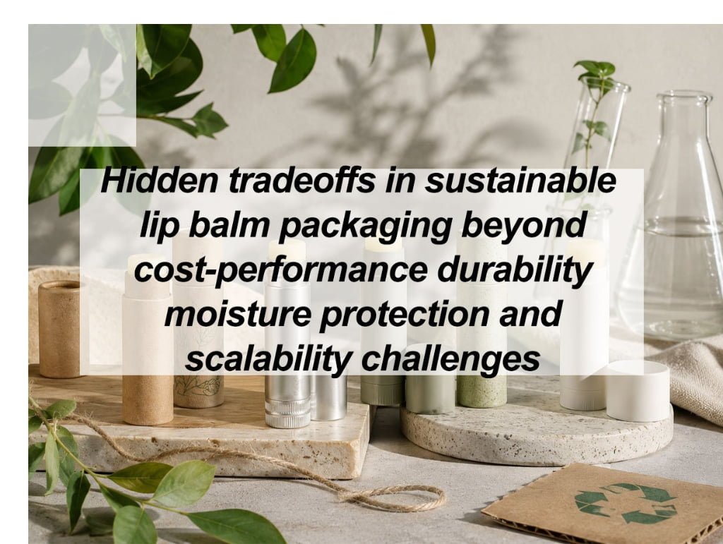 ![Sustainable lip balm packaging tradeoffs in durability moisture protection and scalability](https://jccosmopack.com/wp-content/uploads/2026/06/Hidden-tradeoffs-in-sustainable-lip-balm-packaging-beyond-cost-performance-durability-moisture-protection-and-scalability-challenges.jpg "Packaging Tradeoffs")