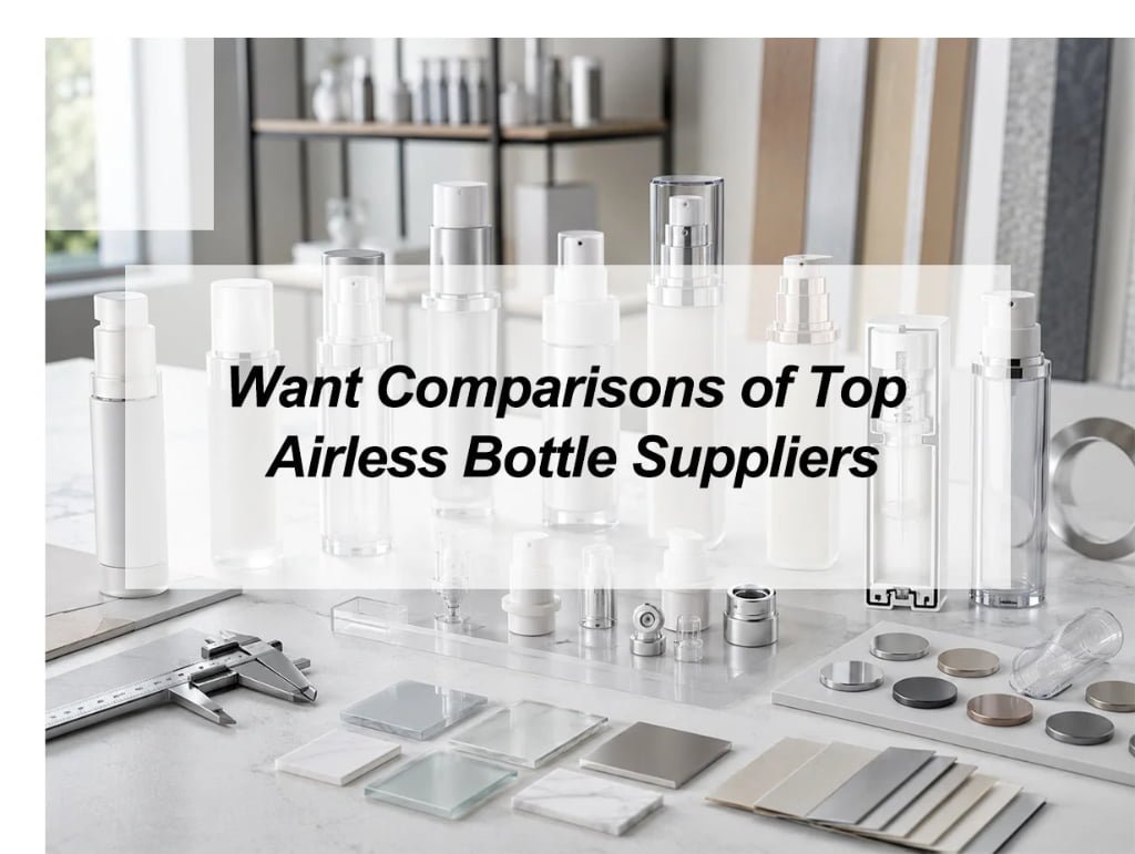 ![Top airless bottle suppliers compared for cosmetic packaging brands](https://jccosmopack.com/wp-content/uploads/2026/06/Want-Comparisons-of-Top-Airless-Bottle-Suppliers.jpg "Airless Bottle Suppliers")