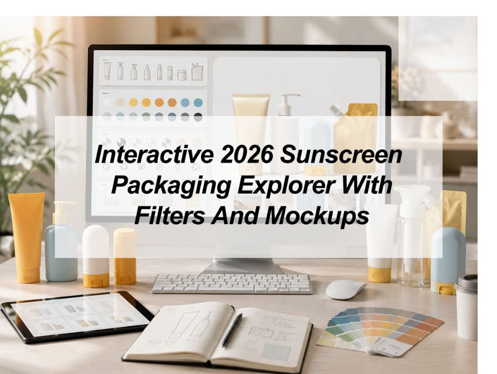 ![Interactive sunscreen packaging explorer with filters and product mockups](https://jccosmopack.com/wp-content/uploads/2026/07/Interactive-2026-Sunscreen-Packaging-Explorer-With-Filters-And-Mockups.jpg "Sunscreen Packaging Explorer")