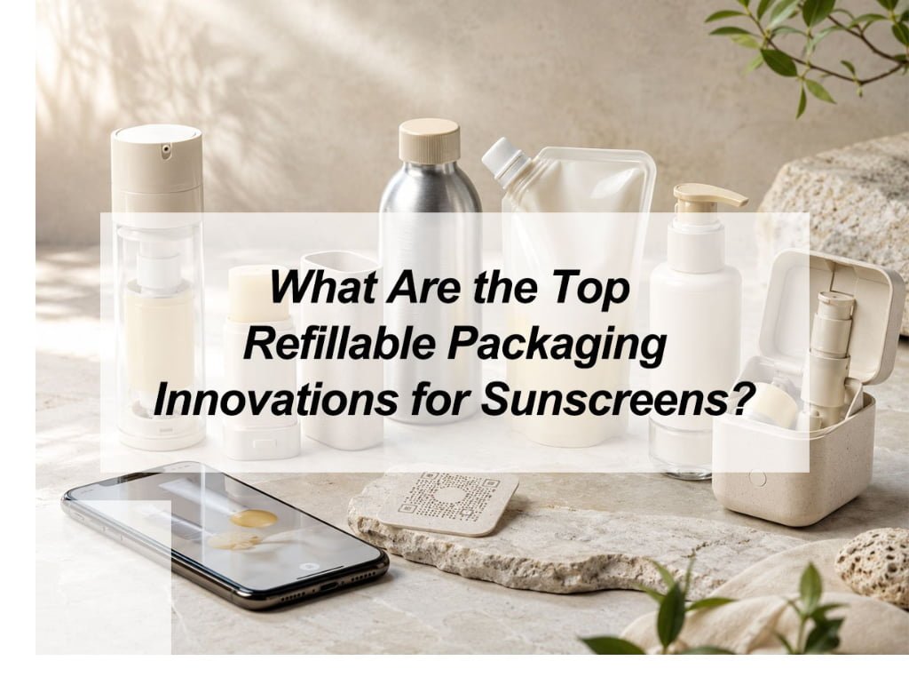 ![Refillable sunscreen packaging innovations for sustainable beauty brands](https://jccosmopack.com/wp-content/uploads/2026/07/What-Are-the-Top-Refillable-Packaging-Innovations-for-Sunscreens.jpg "Refillable Sunscreen Packaging")