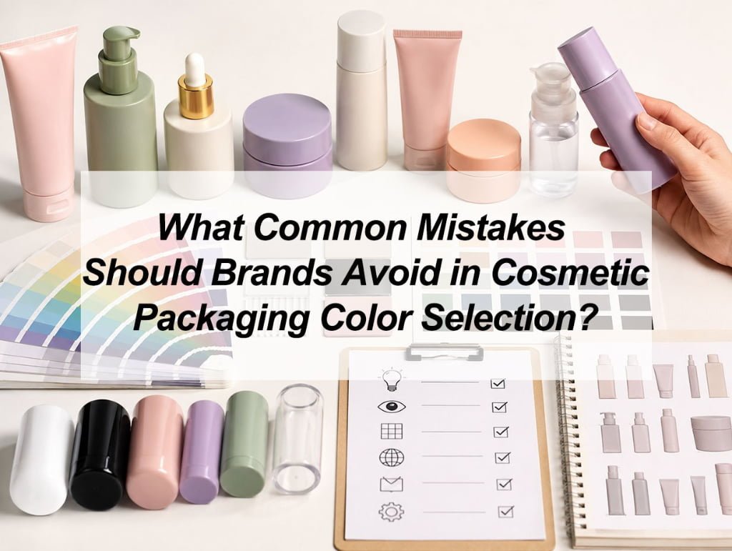 ![Cosmetic packaging color selection mistakes brands should avoid](https://jccosmopack.com/wp-content/uploads/2026/07/What-Common-Mistakes-Should-Brands-Avoid-in-Cosmetic-Packaging-Color-Selection.jpg "Packaging Color Mistakes")